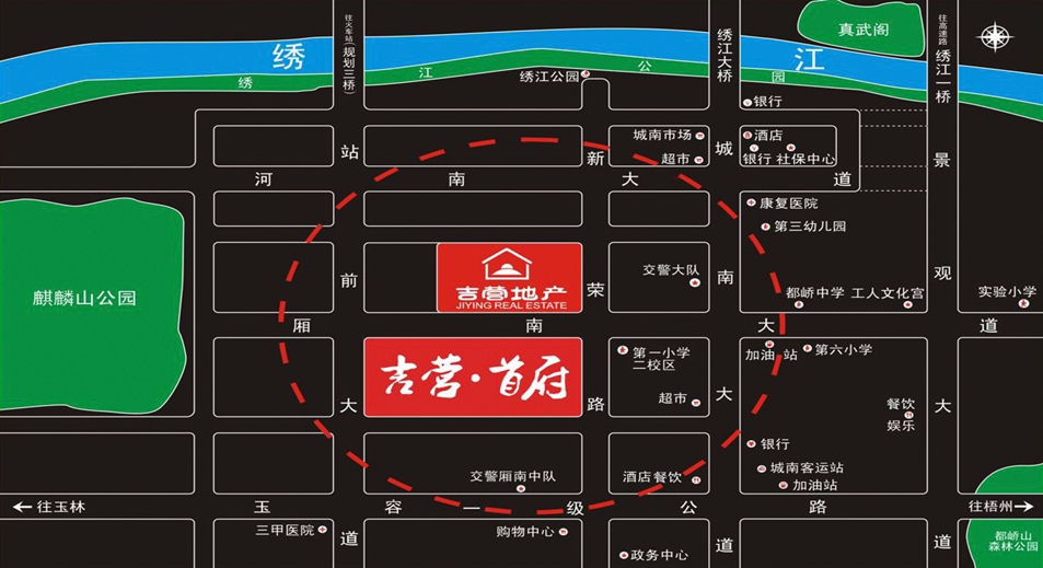 吉营首府区位图